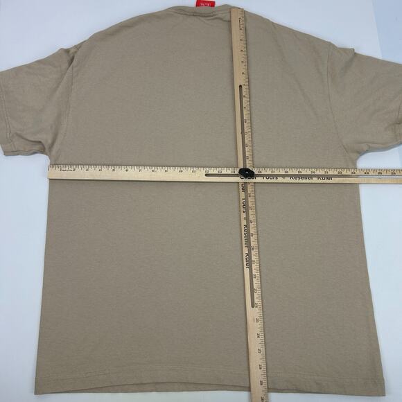 Full Send Graffiti T Shirt Nelk Boys Spellout Streetwear Tee Beige XL X-Large - Picture 7 of 7